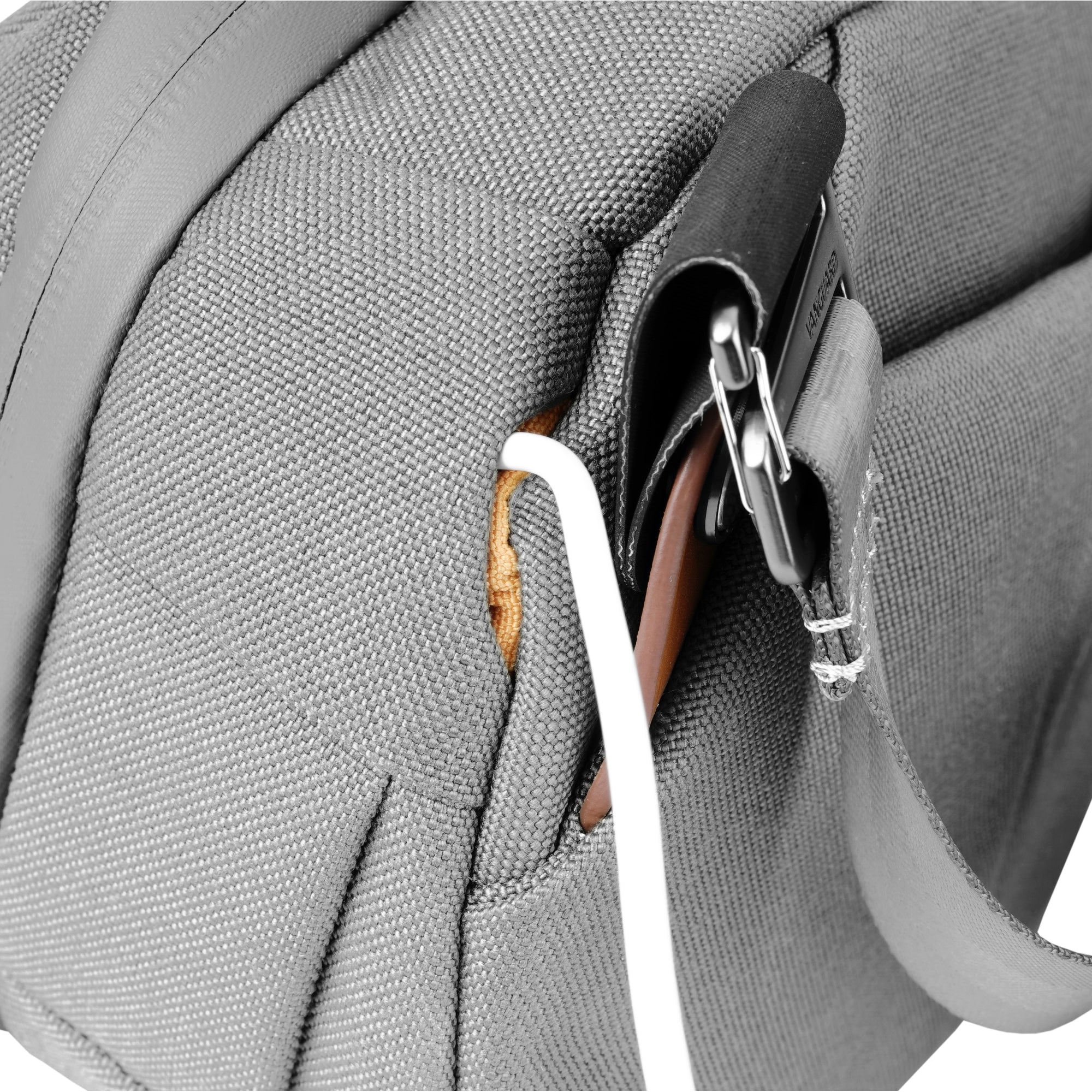 VEO City CB29 GY Crossbody Camera Bag for Women & Men - Lightweight Waterproof Gray Shoulder Bag for DSLR, Mirrorless Cameras - Perfect for Travel, Photography, Hiking & Everyday Use