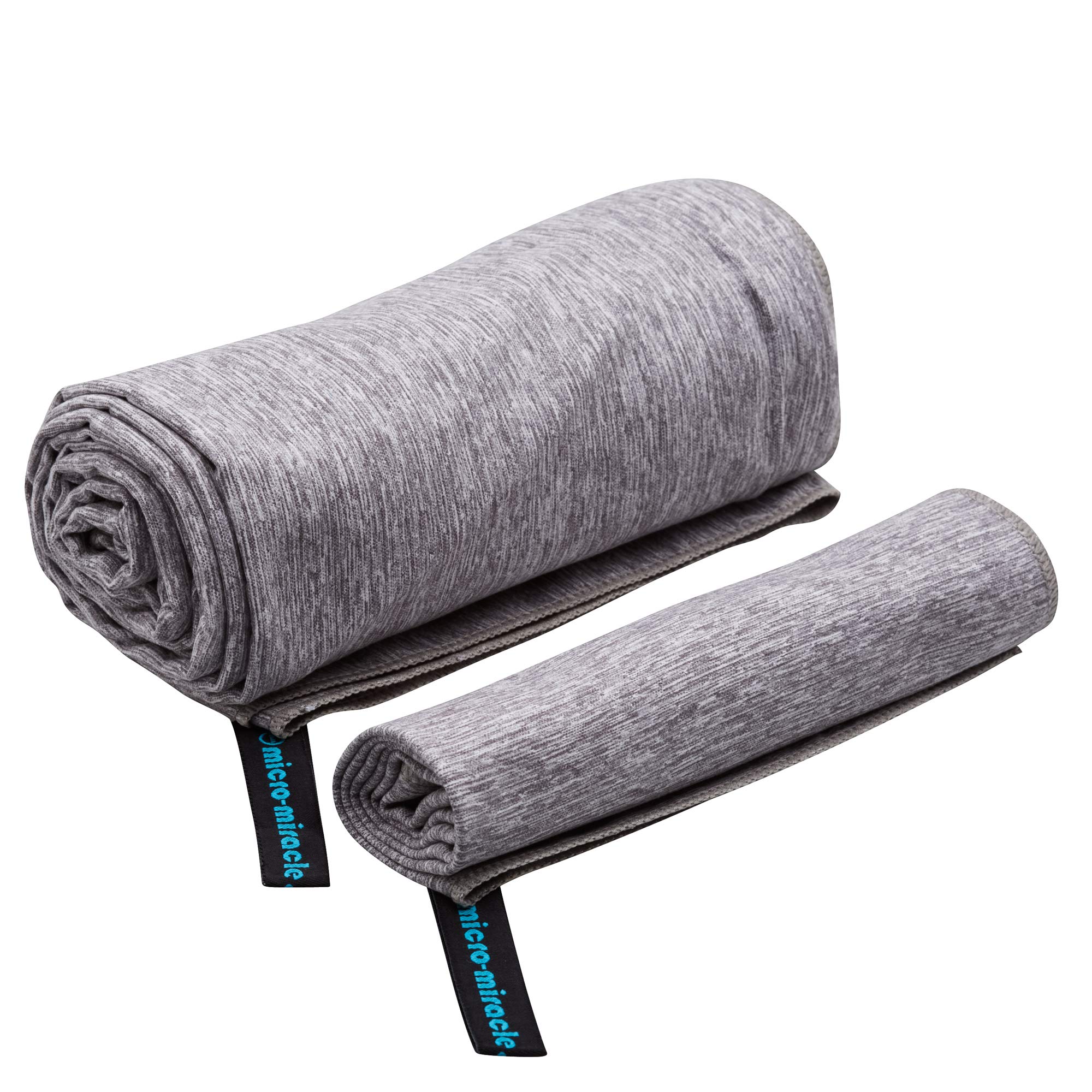 XXL Travel Towel - 2 Pack Quick Dry & Ultra Soft Microfiber Towels | Lightweight, Compact & Absorbent for Gym, Swimming, Travel, Backpacking, Camping, RV & Beach | Perfect for Sports, Outdoor Adventures & Travel Essentials