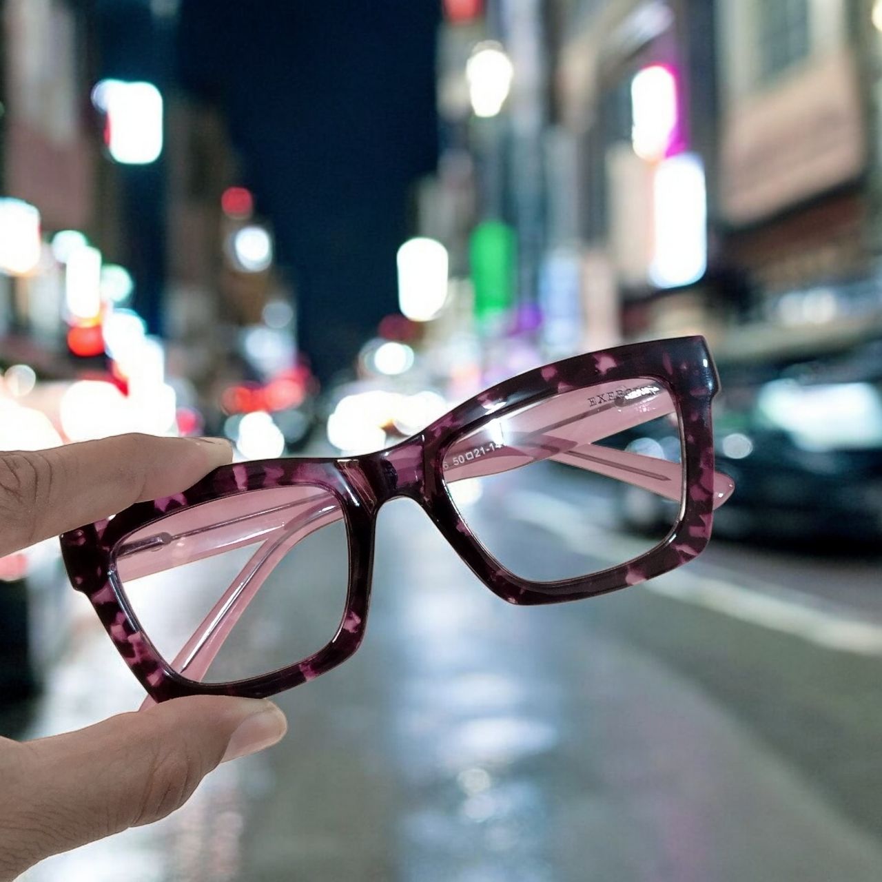 Stylish Purple Eyeglasses for Men & Women - Trendy Unisex Frames for Reading, Driving & Fashion - Perfect for Work, School & Everyday Use