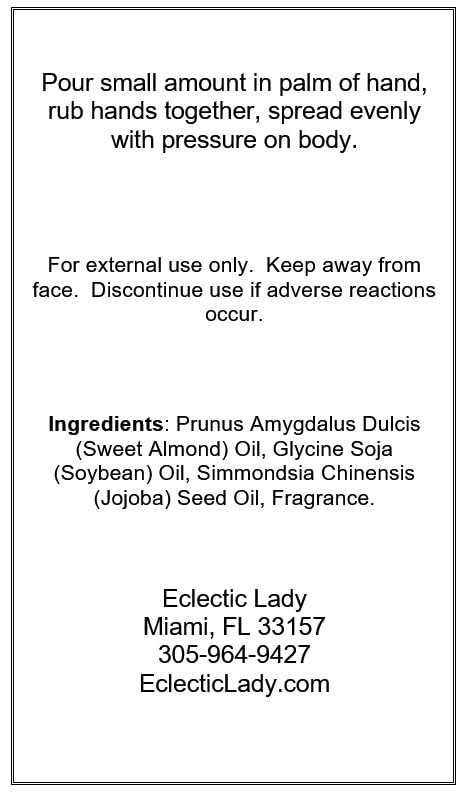 Black Licorice Massage Oil - 4 oz Natural Blend with Sweet Almond & Jojoba Oil | Preservative-Free Aromatherapy Massage Oil for Relaxation, Couples Massage & Stress Relief | Perfect for Spa Nights & Romantic Gifts