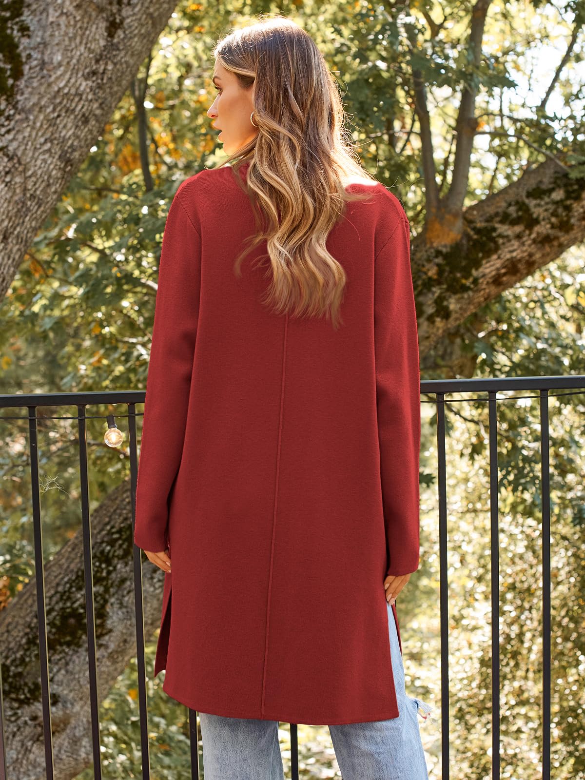 LILLUSORY Women's Oversized Long Cardigan Sweater - Trendy Knit Winter Coatigan Jacket for Fall & Winter | Perfect for Office, Casual Outfits, and Layering
