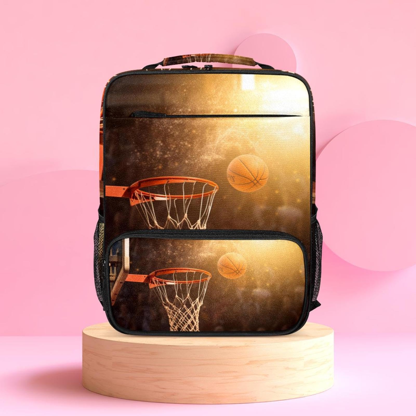 Best Travel Backpack for Women & Men - Durable Basketball Backpack with Hoop - Perfect for Gym, Sports & Outdoor Adventures