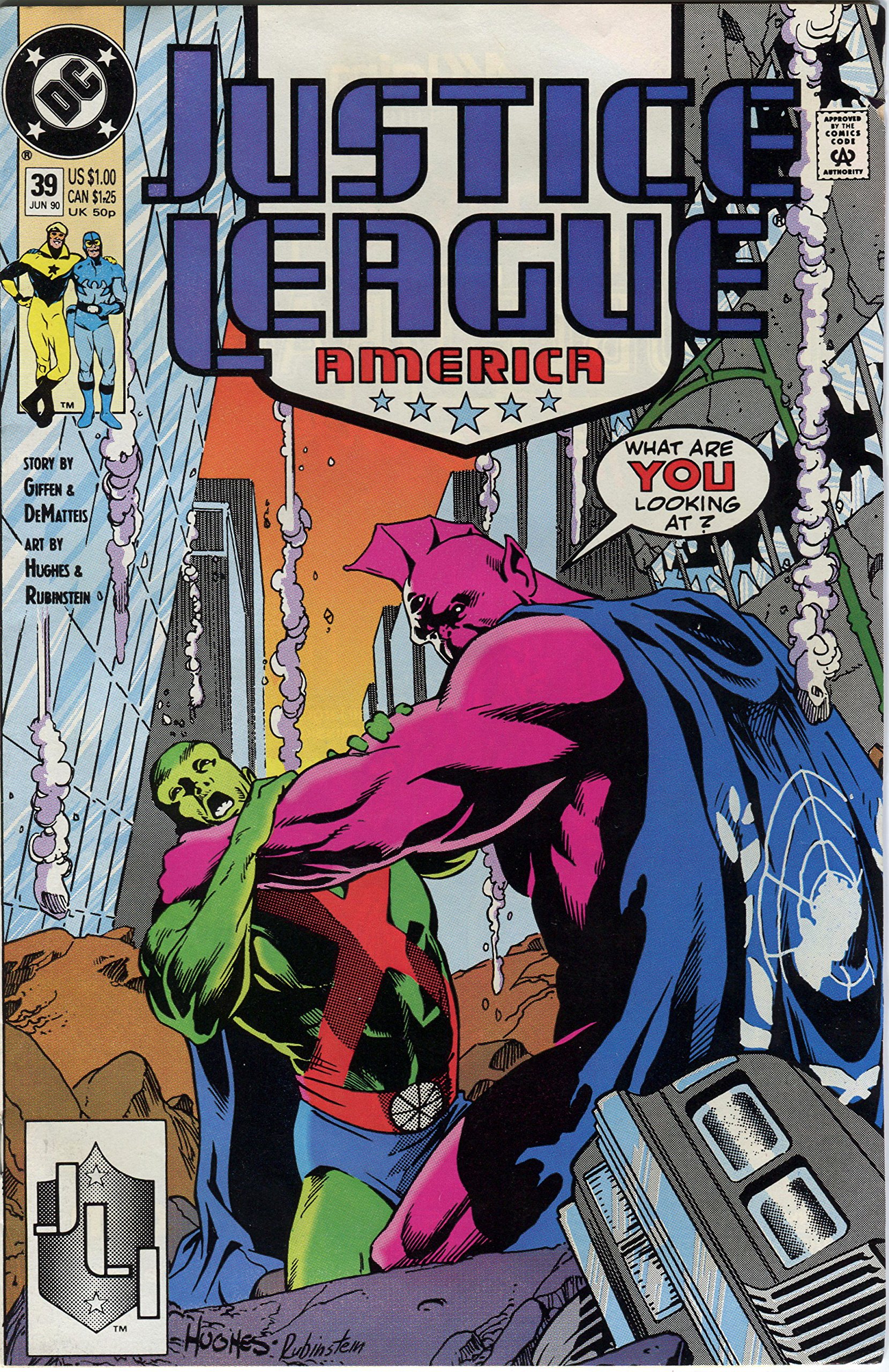 Justice League America Issue 39 - DC Comics Superhero Graphic Novel - Perfect for Collectors & Comic Book Fans