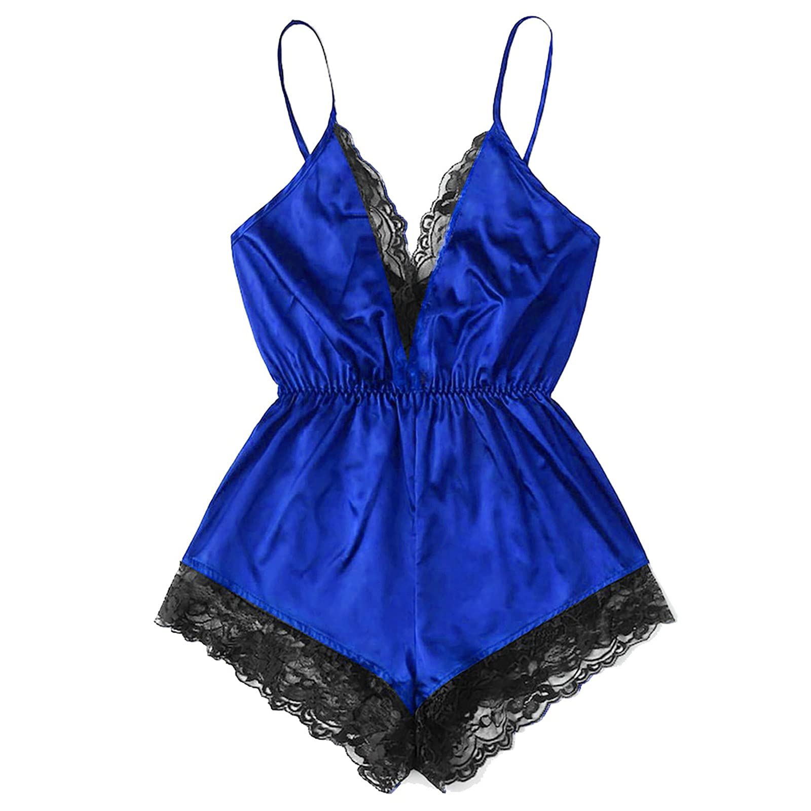 Sexy Lace Babydoll Lingerie for Women - V-Neck Satin Sleepwear & Pajama Set for Teens & Girls - Perfect for Valentine's Day, Bridal Shower, or Romantic Nights