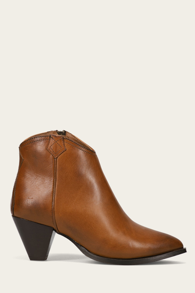 Vintage June Western Shootie Boots - Authentic Pre-Owned Cowgirl Ankle Boots for Women | Perfect for Country Rodeo, Line Dancing & Western Fashion