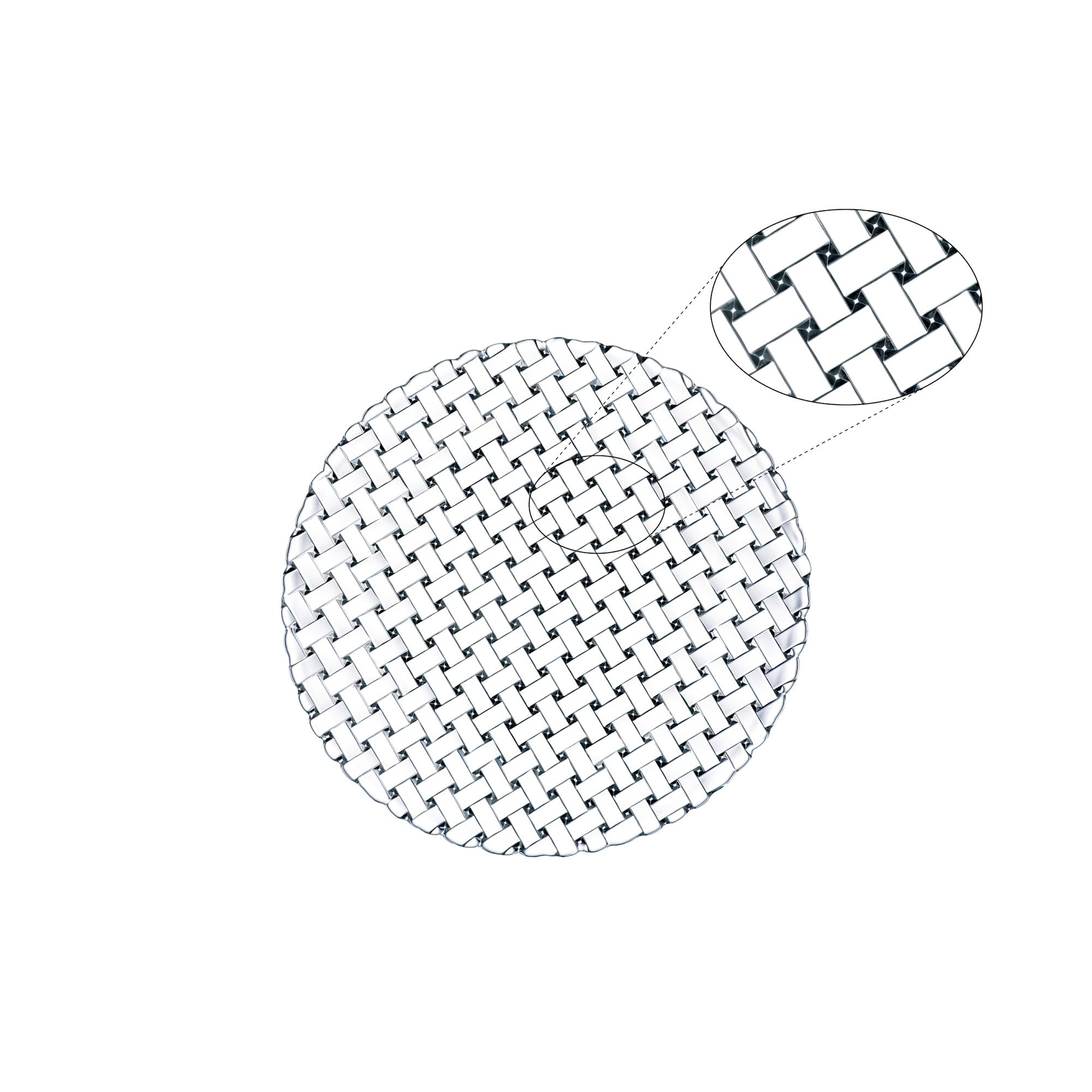 Nachtmann Bossa Nova Crystal Charger Plates - Set of 2, 12 Inch Clear Glass Dinner Plates for Formal Dining & Wedding Decor