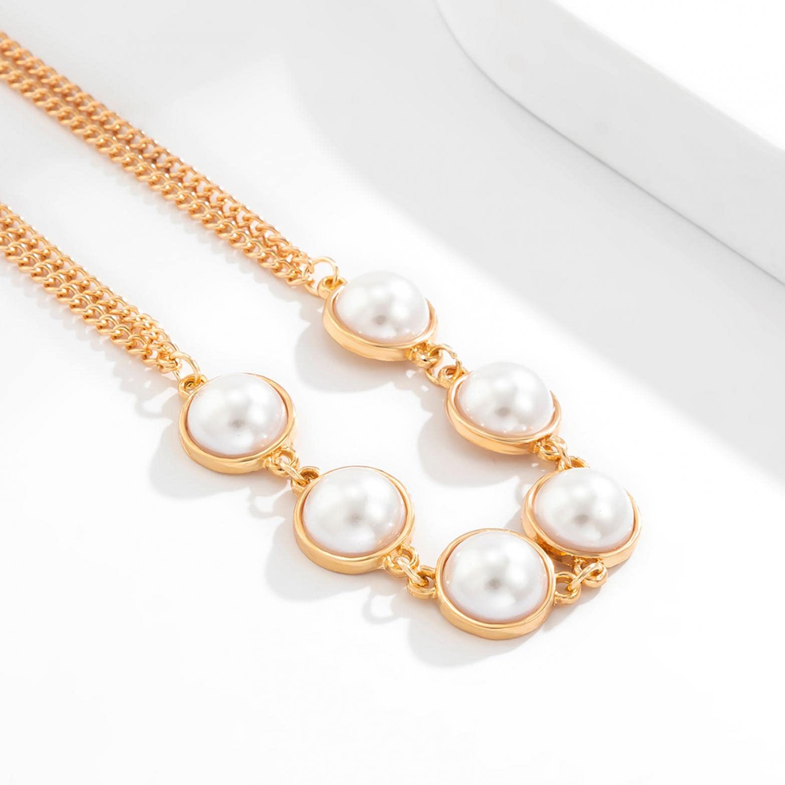 Elegant Pearl Body Chain for Women - Sexy Bikini & Bra Jewelry - Perfect for Beach Parties, Music Festivals & Boudoir Photography