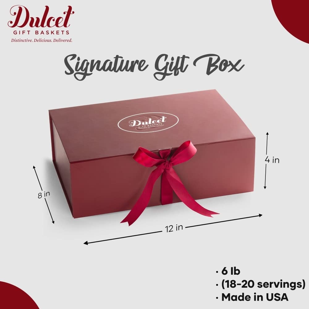 Premium Thank You Gift Baskets - Congratulations, Appreciation & Birthday Gifts for Women, Men, Parents & Friends | Luxury Food Gift Boxes by Dulcet | Perfect for Holidays, Corporate Events & Special Occasions