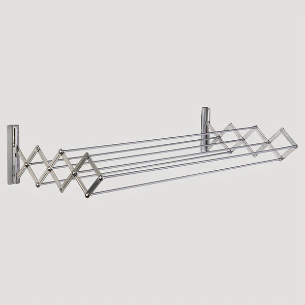 Smart Platinum Clothes Drying Rack - Adjustable Size for Laundry Room, Balcony & Small Spaces - Foldable & Space Saving Design