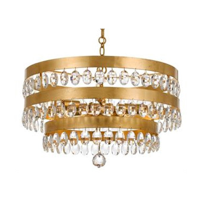Sarahi Chandelier - Elegant Crystal Ceiling Light Fixture for Dining Room, Living Room & Bedroom | Modern Luxury Lighting for Home Decor & Interior Design