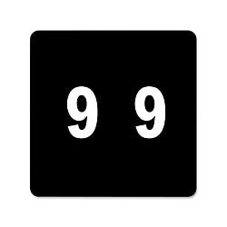 Smead 67429 Number 9 End Tab Labels - 250/Roll for File Organization