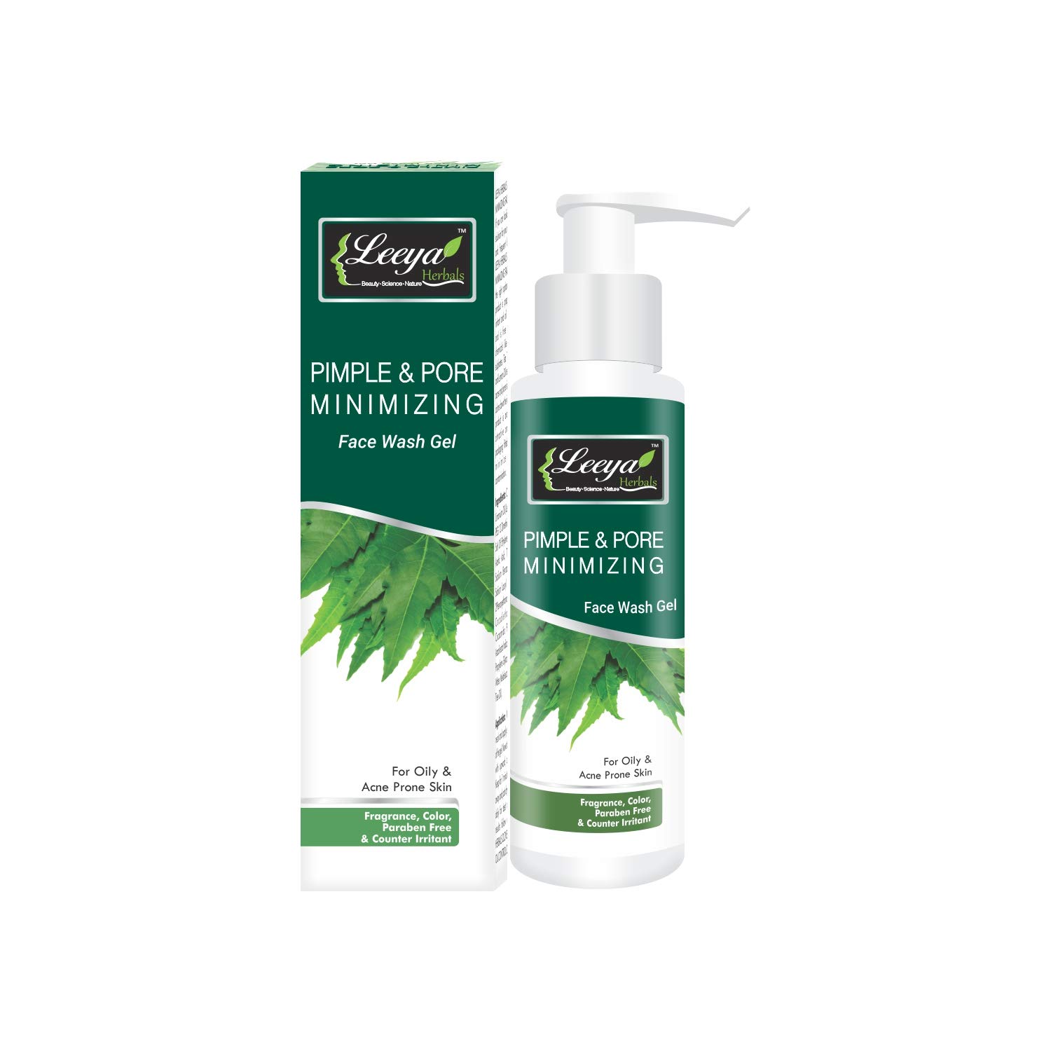 LEEYA HERBALS Acne Care Kit - Face Wash & Oil Control Gel for Daily Skincare