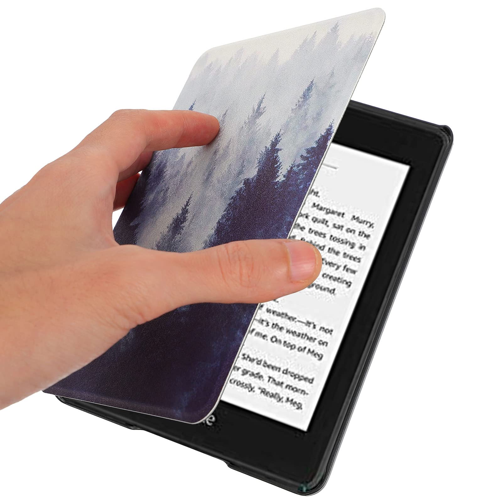 Hemobllo 7-Piece Ultra-Thin TPU Protective Case Cover for E-Book Reader - Auto Wake, Youth Edition Pattern Design - Perfect for Travel, School & Daily Reading Protection