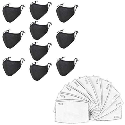 Black 10 Mask W/Filter Set