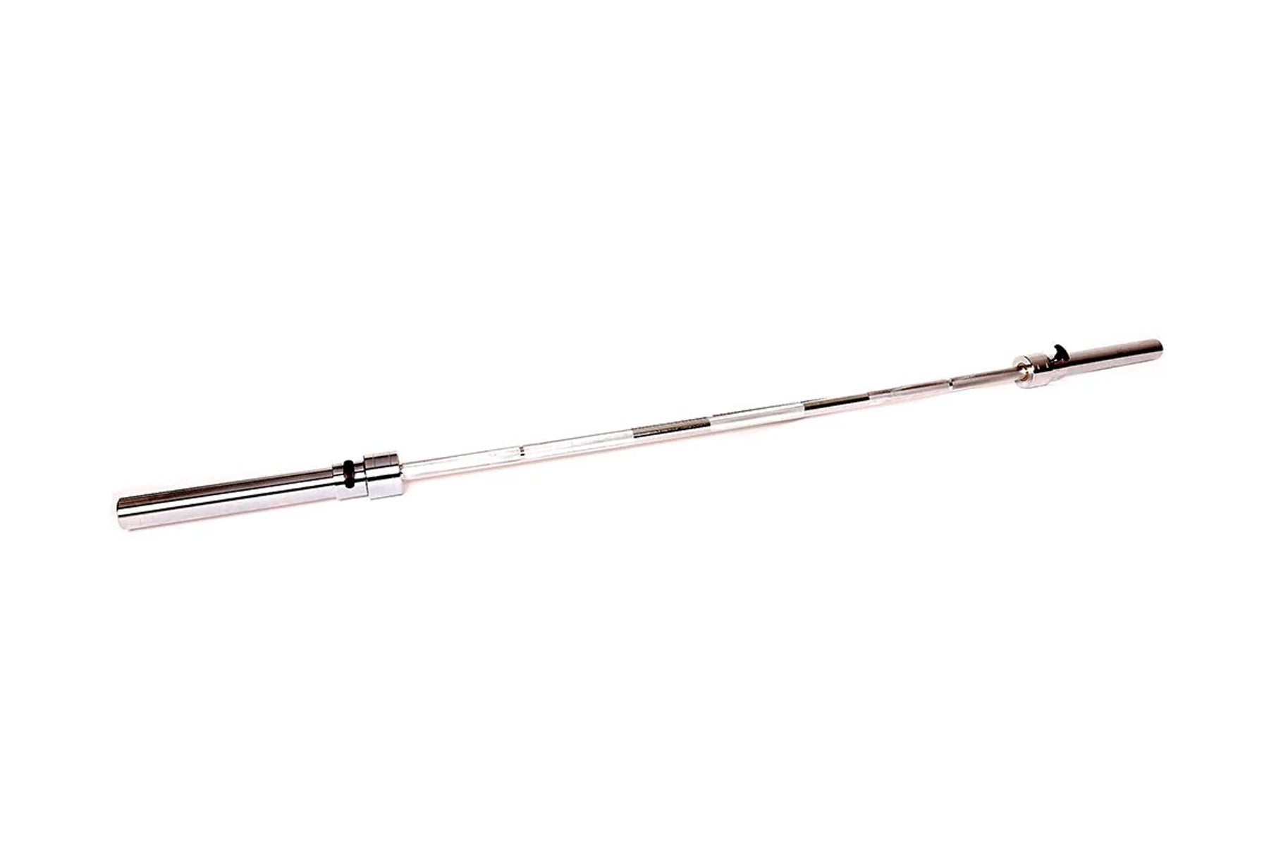 Powertec Olympic Weight Bar 45lbs with Locking Collars - Heavy Duty Strength Training for Home & Commercial Gyms