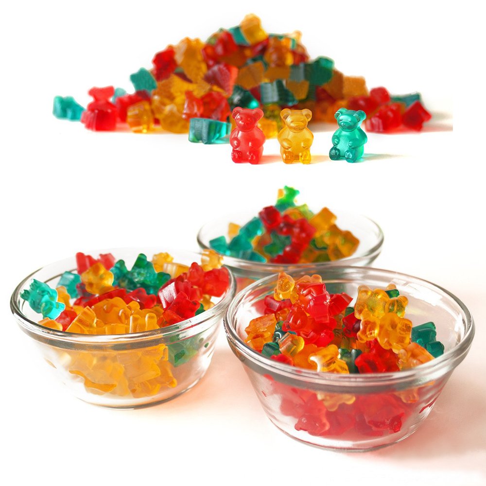 Premium 3-Pack Silicone Candy Molds - Bear Shaped Gumdrop, Jelly, Chocolate & Soap Molds for Baking, DIY Crafts & Ice Cubes | SENHAI Food-Grade Non-Stick Flexible Mold Set for Home Kitchen & Party Treats