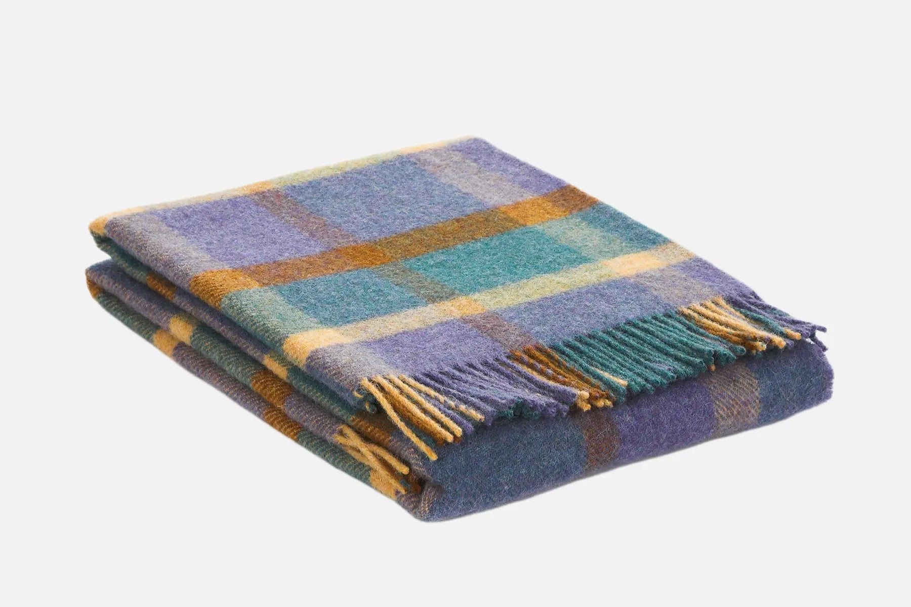 Atlantis Ullard Irish Wool Throw Blanket - Soft & Warm Handmade Wool Blanket for Couch, Bed & Travel - Perfect for Winter, Gifts & Cozy Home Decor