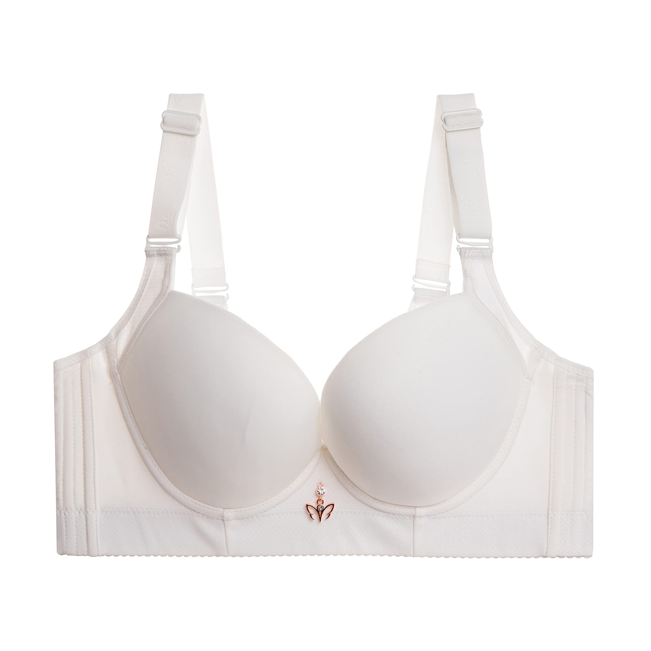 Push Up Bras for Women - Seamless Underwire T-Shirt Bra with Padded Cups (32A-46DD) | Comfortable Everyday Wear & Perfect for Low-Cut Tops