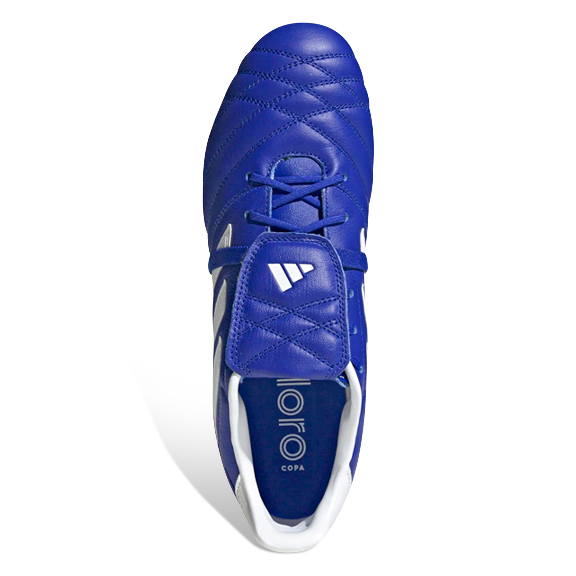 Adidas Copa Gloro Firm Ground Soccer Cleats for Men - Semi Lucid Blue/White - Lightweight Football Shoes for Outdoor Matches & Training