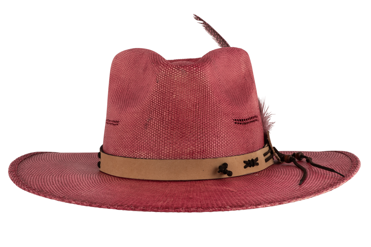 Bullhide Chasing Summer Red Straw Cowboy Hat - Western Style Sun Hat for Men & Women - Perfect for Rodeo, Beach, Outdoor Festivals and Country Music Concerts