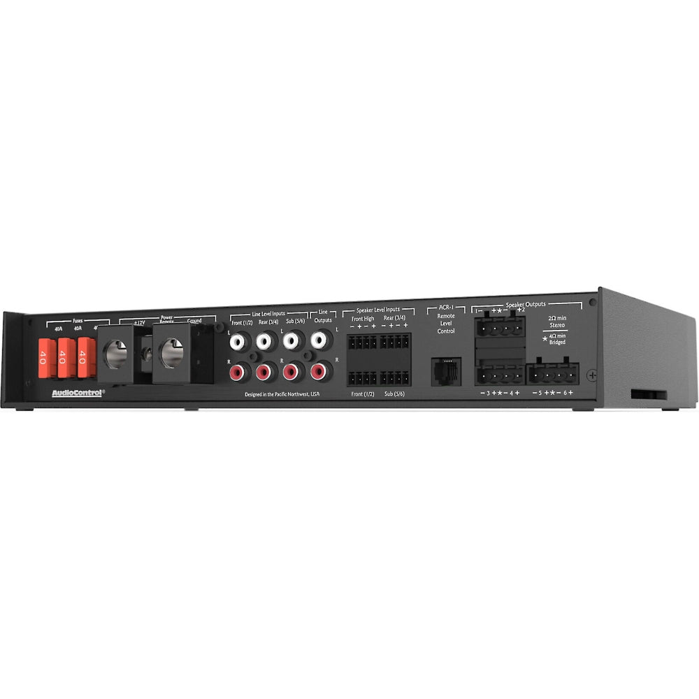 AudioControl LC 6.1200 1200W RMS 6-Channel Class D Amplifier - 2 Ohm Stable Car Audio System for Trucks, SUVs & Custom Vehicles - Perfect for Bass Boost & Multi-Speaker Setups