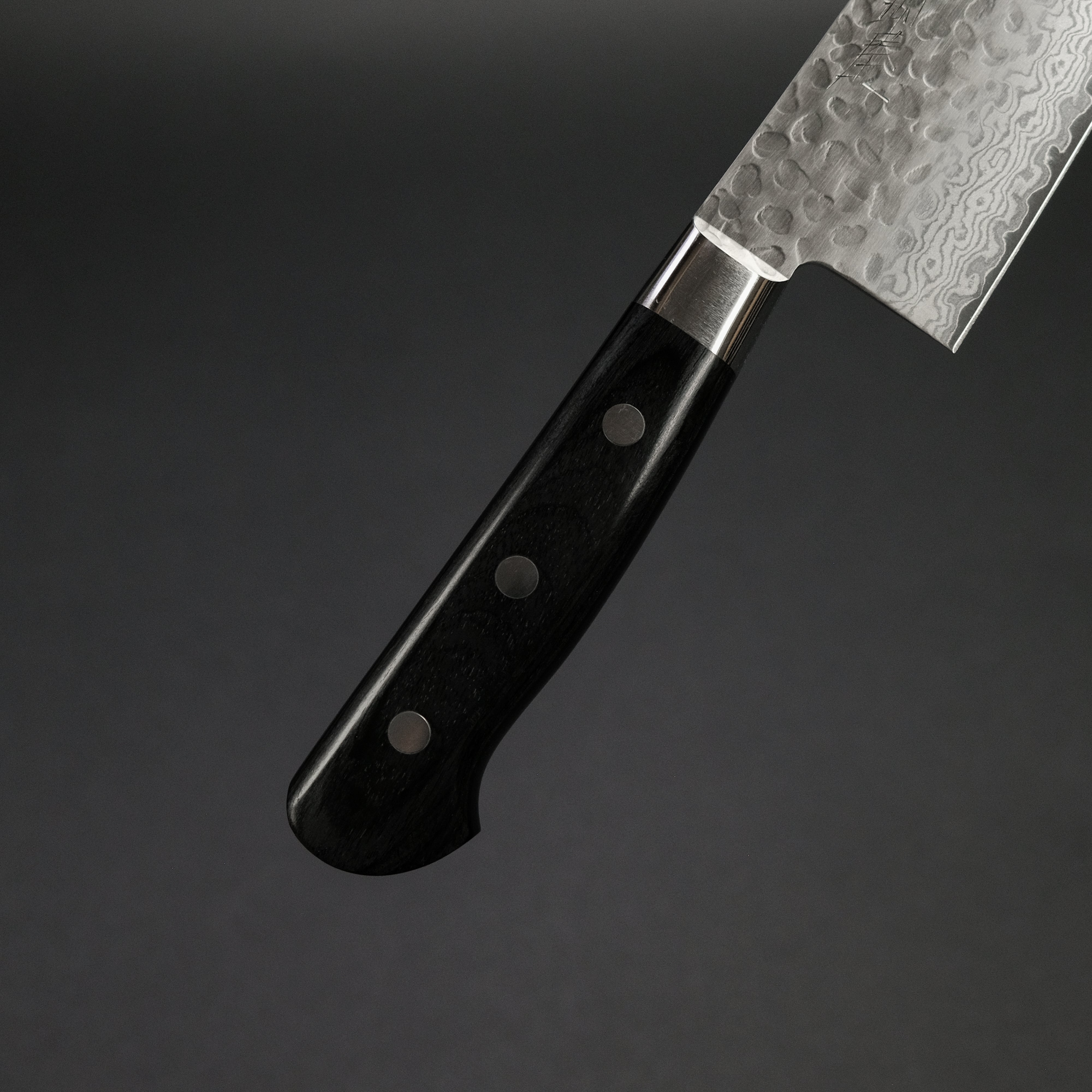 Hitohira Imojiya ST Tsuchime Damascus Gyuto 210mm Japanese Chef Knife with Pakka Wood Handle - Perfect for Sushi, Meat Slicing & Professional Kitchen Use