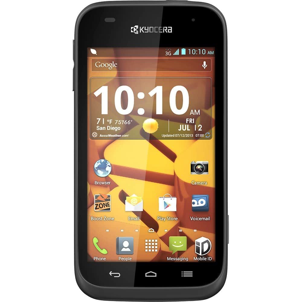 Kyocera Hydro Edge Waterproof Android Smartphone - No Contract, Unlocked, Black - Perfect for Outdoor Adventures, Swimming & Active Lifestyles