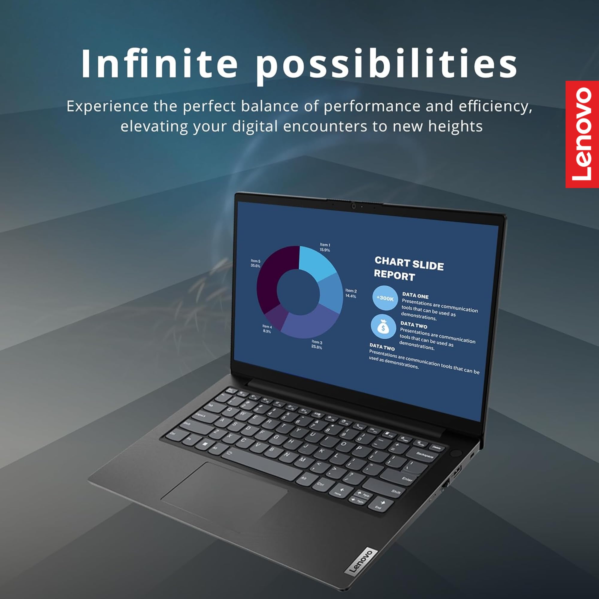 Lenovo V14 Gen-4 Business Laptop - AMD Ryzen 5 7520U, 14