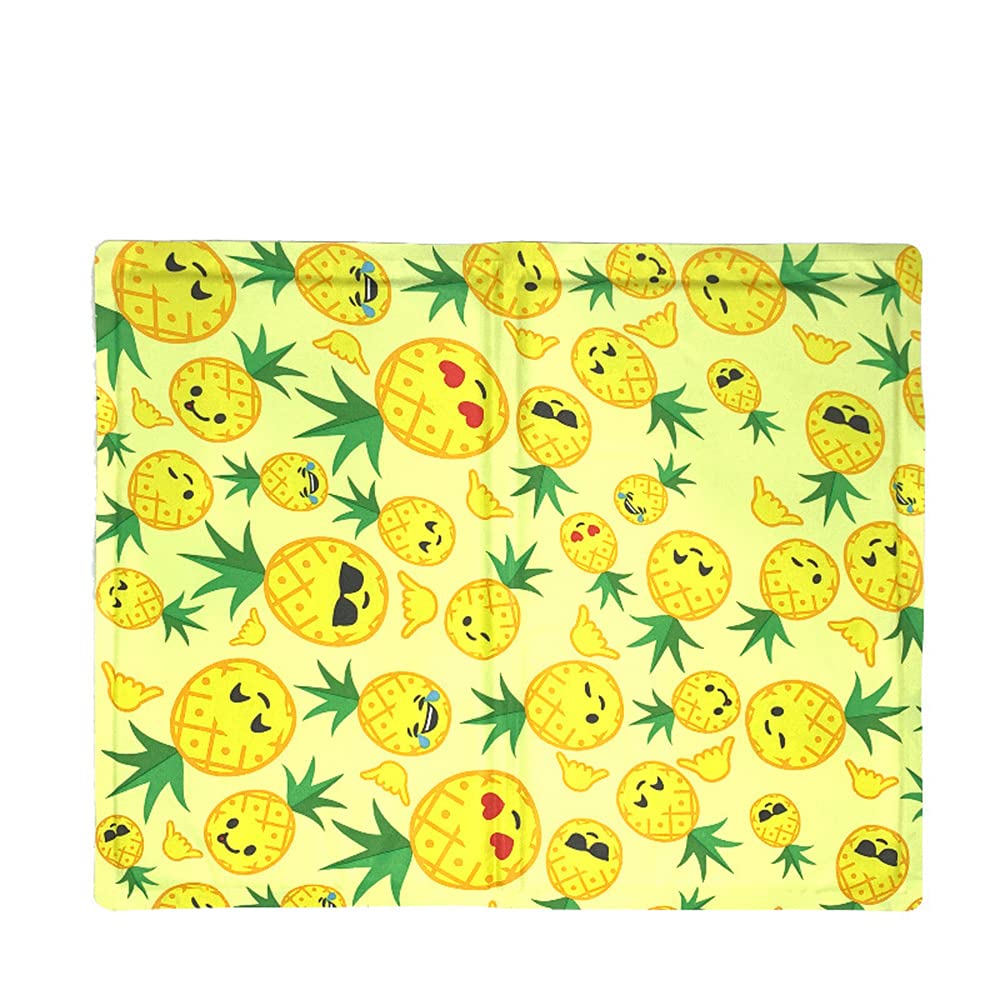 Cooling Dog & Cat Bed - Breathable Summer Pet Mat for Hot Weather, Yellow, 65x50cm - Perfect for Indoor/Outdoor Use in Homes, Gardens & Pet Carriers