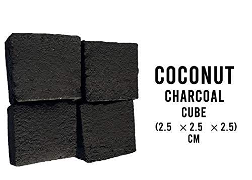 Premium Sunlight® Coconut Hookah Charcoal Cubes - 72 Count Natural Shisha Charcoal Tablets (2.5cm) - Odorless, No Bad Taste, Vacuum Sealed with Anti-Humidity Pouch - Perfect for Home Hookah Sessions, Parties & Relaxing Evenings