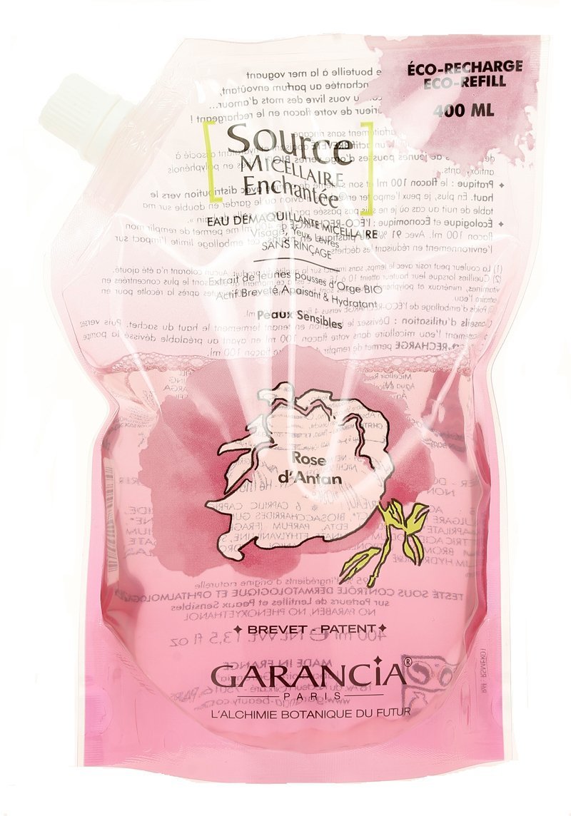 Garancia Rose Micellar Water 400ml - Gentle Makeup Remover & Cleanser for All Skin Types - Perfect for Daily Skincare & Travel