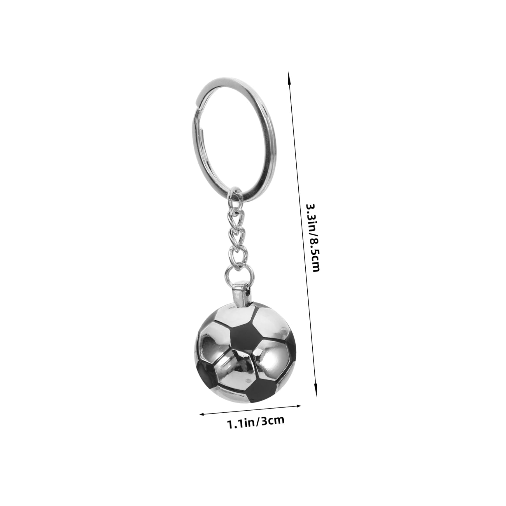 12 Pack Soccer Keychain Set - Metal Football Player Keychains for Sports Fans, Team Gifts & Goodie Bag Fillers - Perfect for Game Day, Fan Events & Player Appreciation