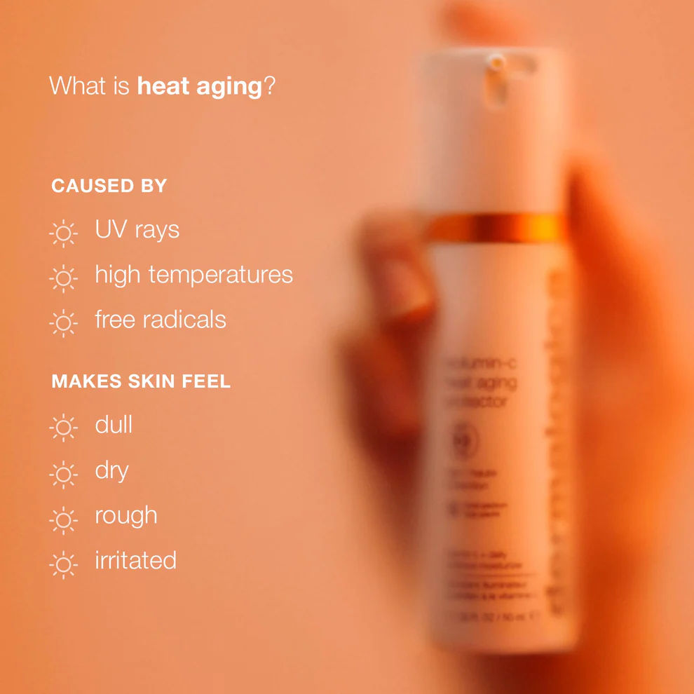 Biolumin C Heat Aging Protector SPF50 | Anti-Aging Face Sunscreen with Vitamin C | Daily UV Protection for Women & Men | Perfect for Outdoor Activities & Beach Days