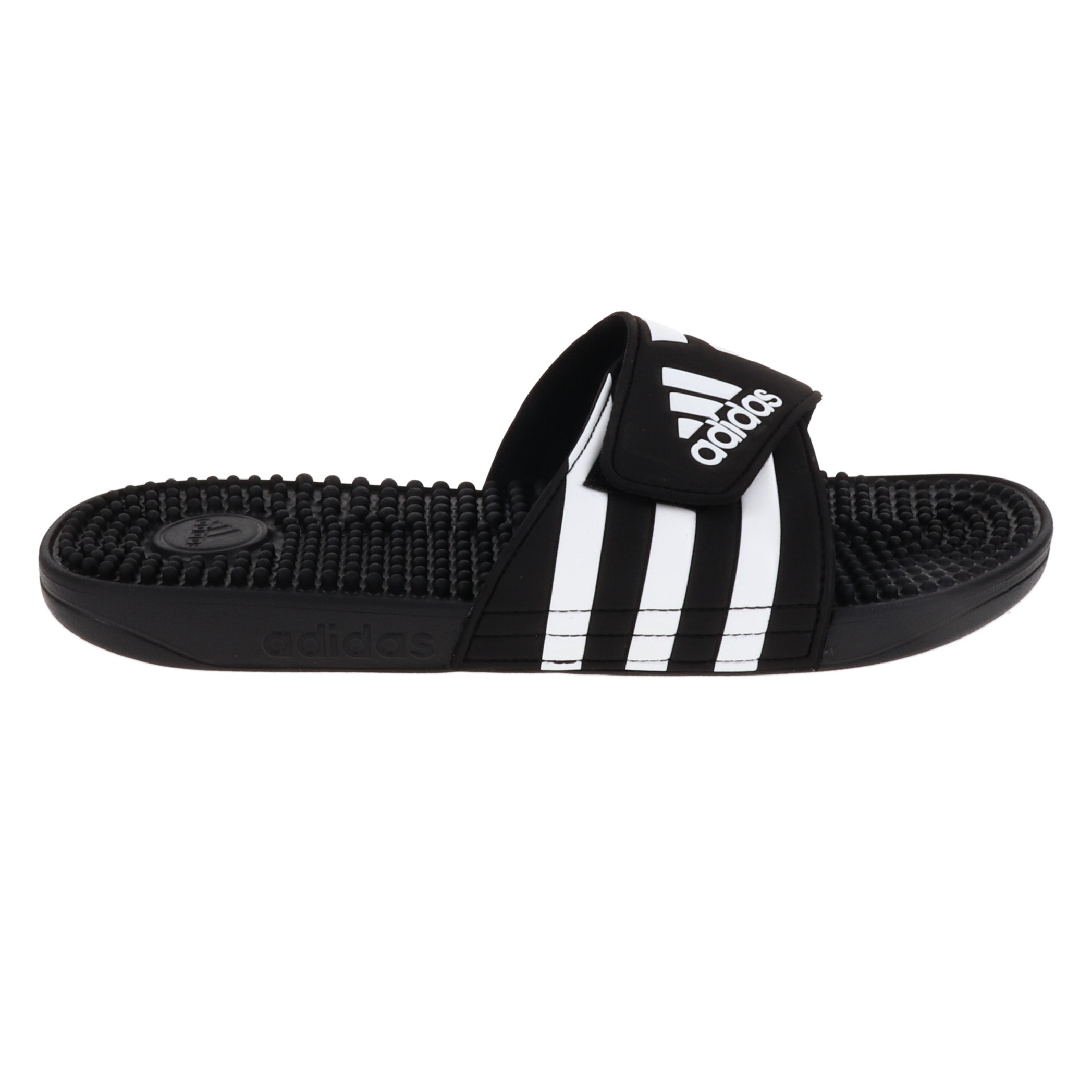 Adidas Adissage Black & White Adult Slides - Comfortable & Durable Sandals for Men & Women | Perfect for Pool, Beach, Gym & Casual Wear