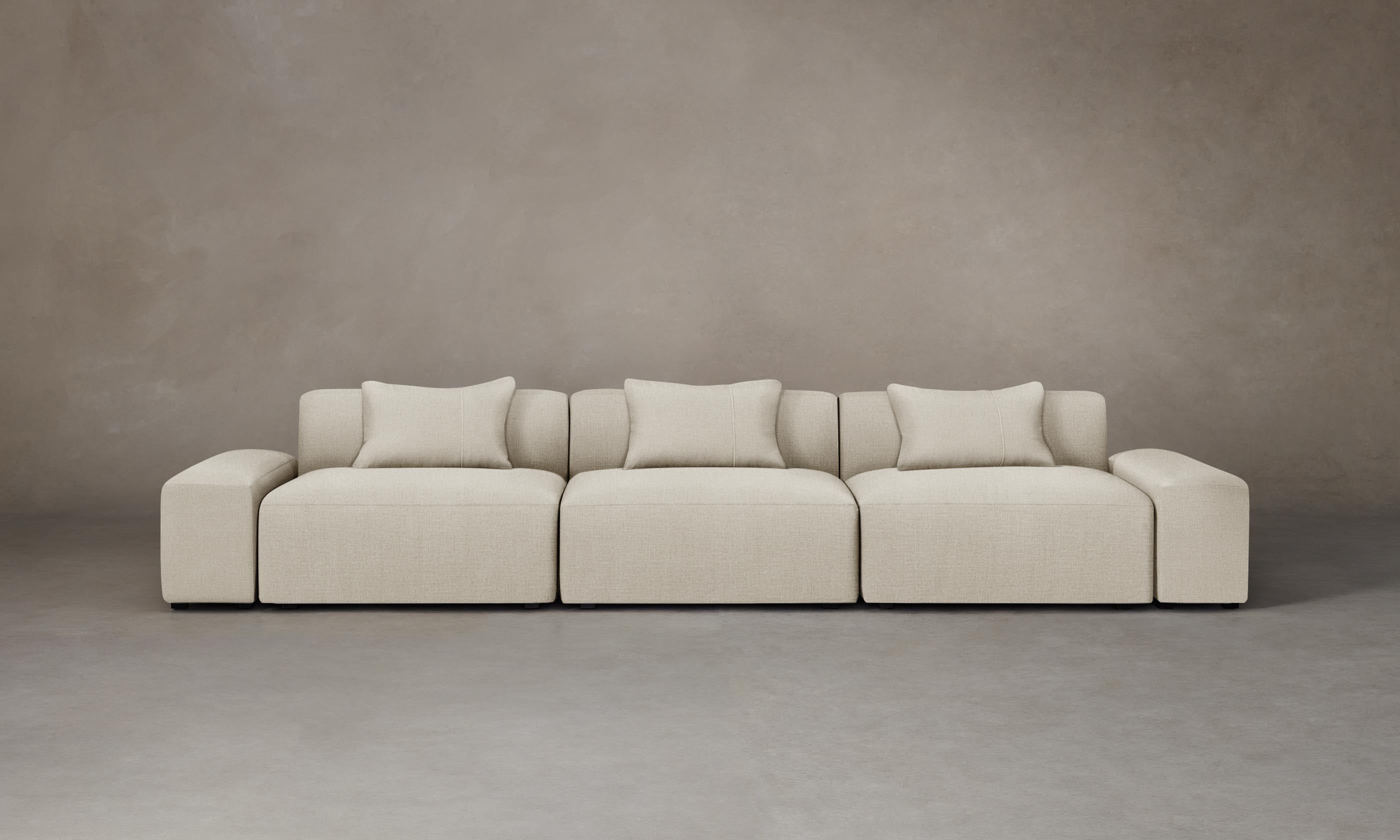 The Breuer Modular Sofa - Performance Mélange Weave Shell - Modern Sectional Couch for Living Room, Lounge & Office Spaces