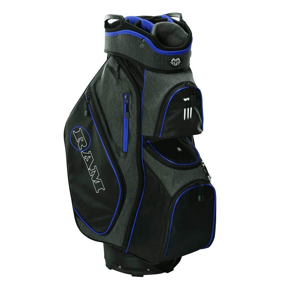 Ram Golf Tour Cart Bag with 14-Way Dividers Top - Durable & Spacious Golf Bag for Tournaments & Casual Play