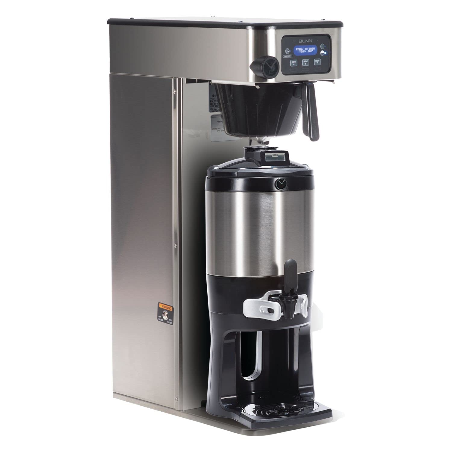Bunn ICB-DV TF Tall Infusion Coffee Brewer - Single Serve Automatic Commercial Coffee Machine for Offices & Restaurants - Perfect for High Volume Brewing Needs