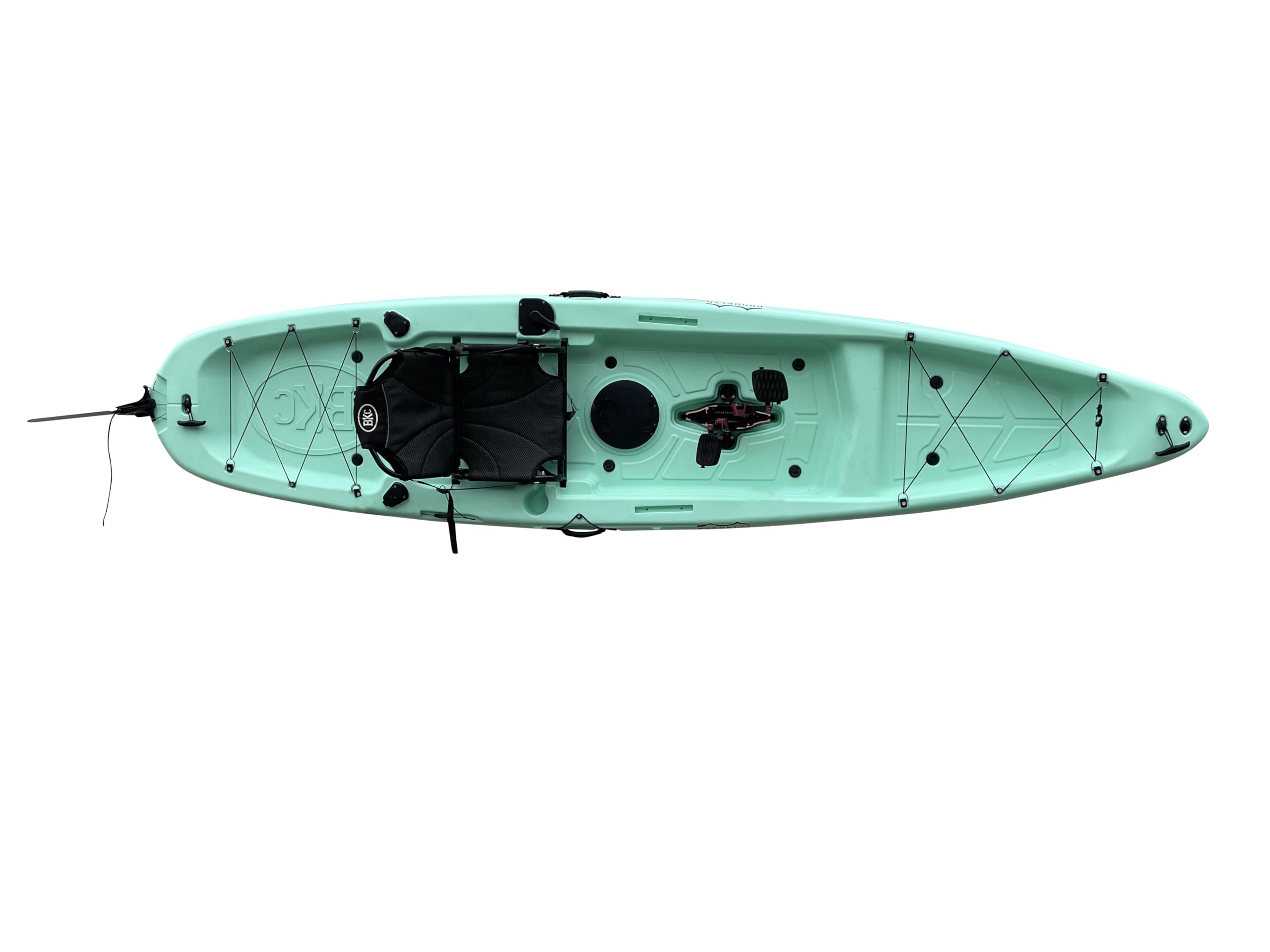 Brooklyn 12.0 Single Pedal Sit-On-Top Fishing Kayak - Stable & Lightweight for Lakes, Rivers & Coastal Waters