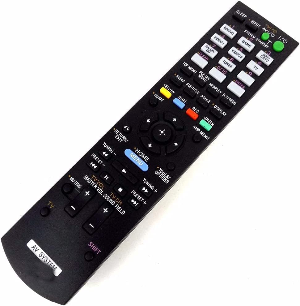 Universal Replacement Remote Control Compatible with Sony RM-AAU124/AAU116/AAU061 RM-AAP102 & STR-DN1030/DA5300ES/DA5700ES/DA5800ES AV Receivers - Perfect for Home Theater & Audio System Control