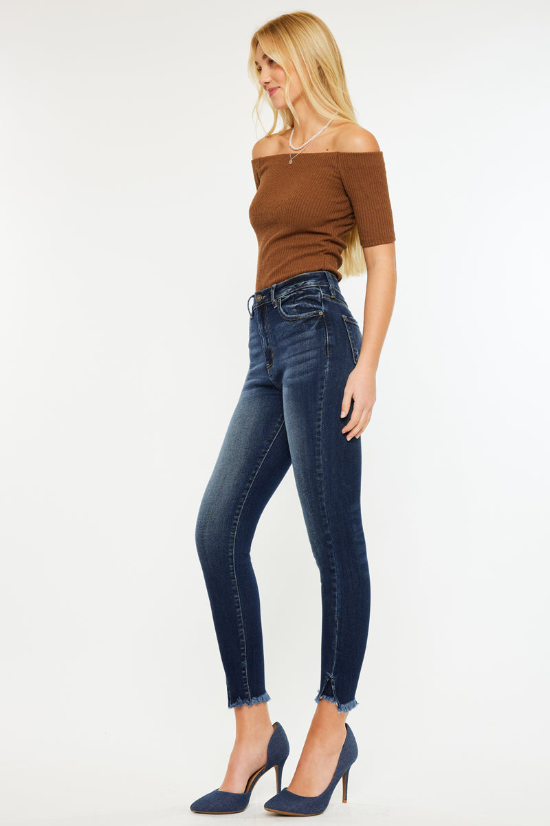 Layna Women's Ultra High Rise Ankle Skinny Jeans - Stretch Denim Pants for Casual Wear & Night Out