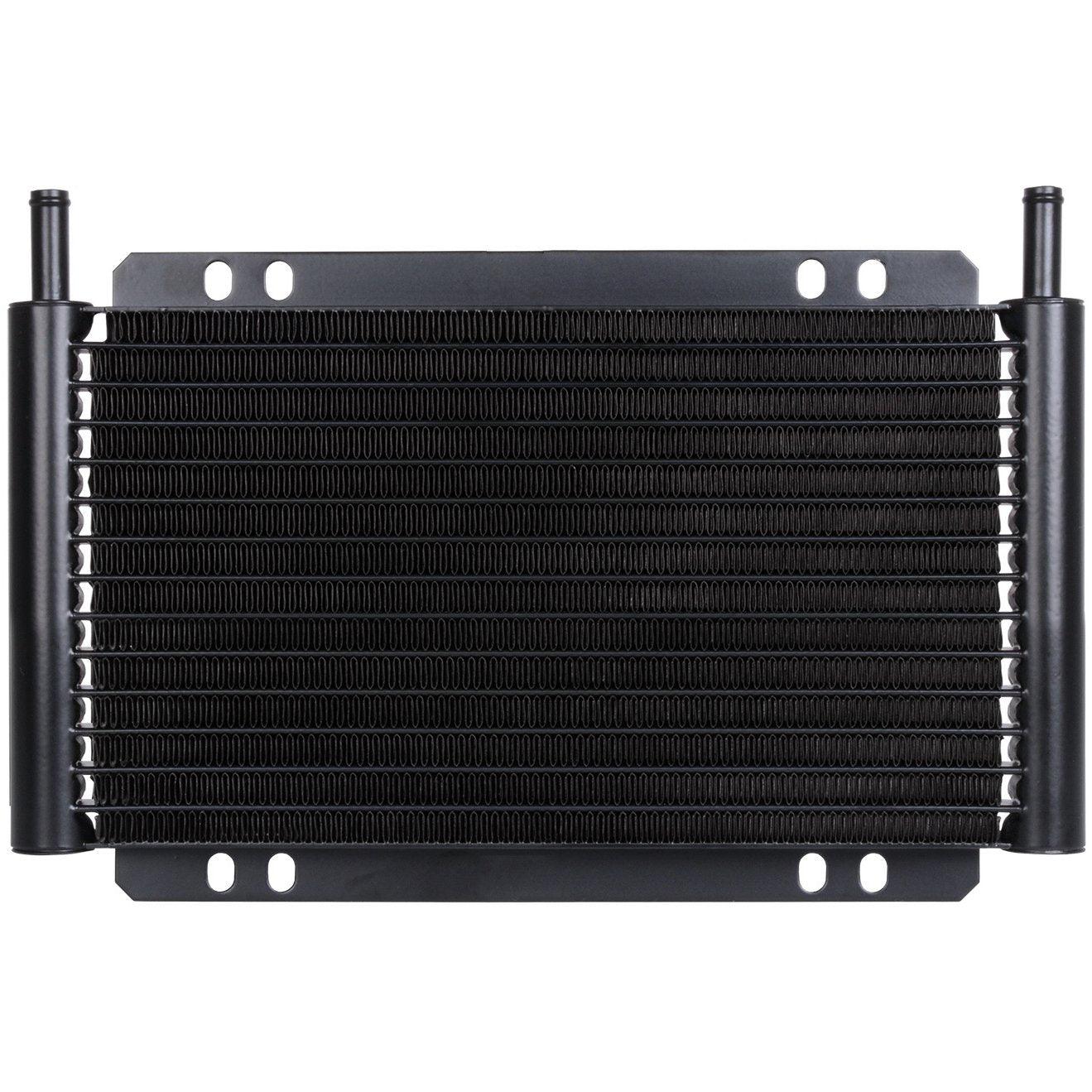 17 Row Transmission Oil Cooler with Electric Fan, Thermostat & Temperature Switch Kit - Ideal for High-Performance Vehicles & Off-Road Trucks