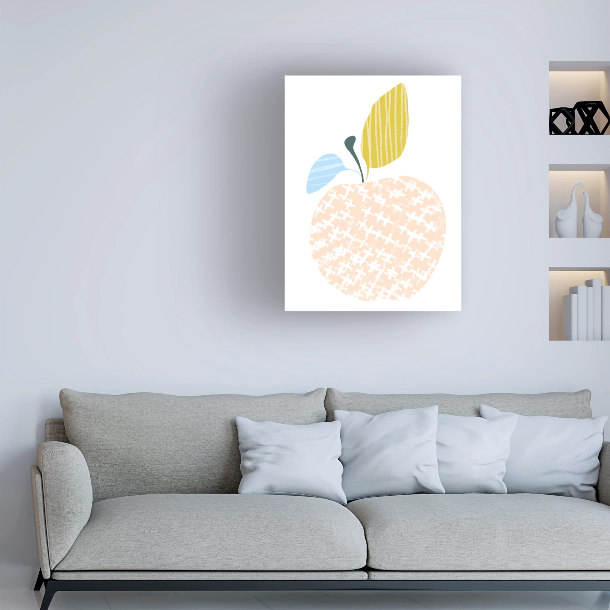 Trademark Fine Art 'Cut Paper Fruit III' Canvas Wall Art by June Erica Vess - Modern Home Decor for Living Room, Bedroom & Office
