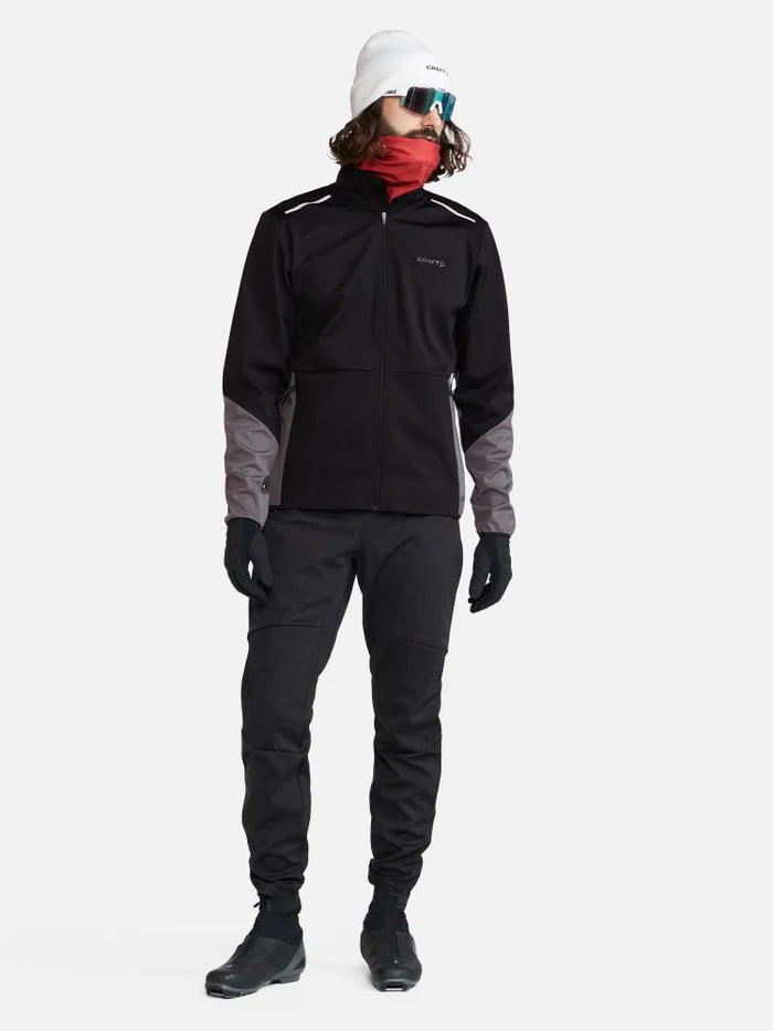 Men's Craft Core Nordic Training Jacket - Lightweight Waterproof Windbreaker for Outdoor Running, Hiking & Gym Workouts