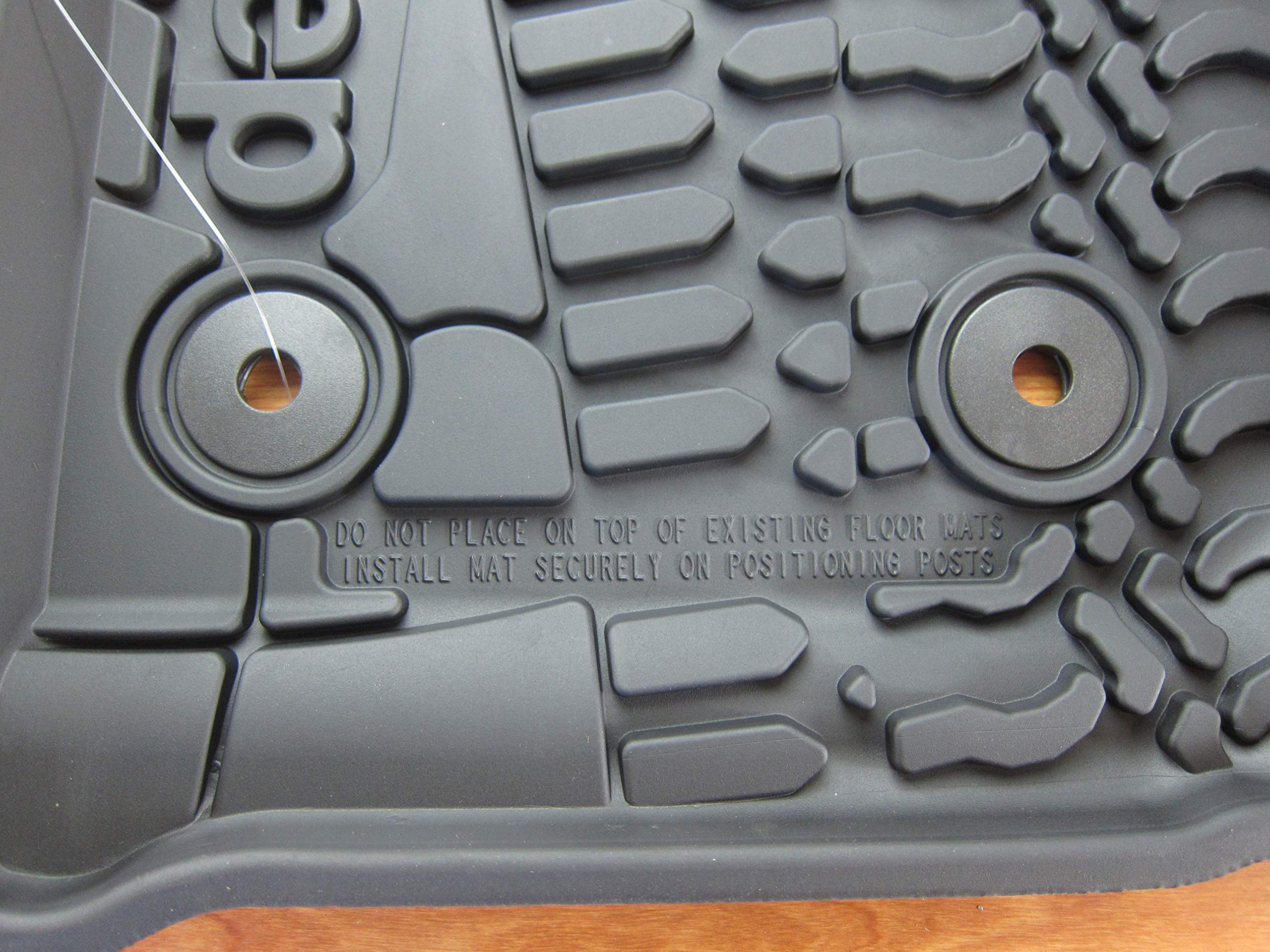 Mopar Jeep Wrangler JK Front Left & Right All Weather Slush Mats OEM - Heavy Duty Floor Liners for Off-Road & Winter Protection