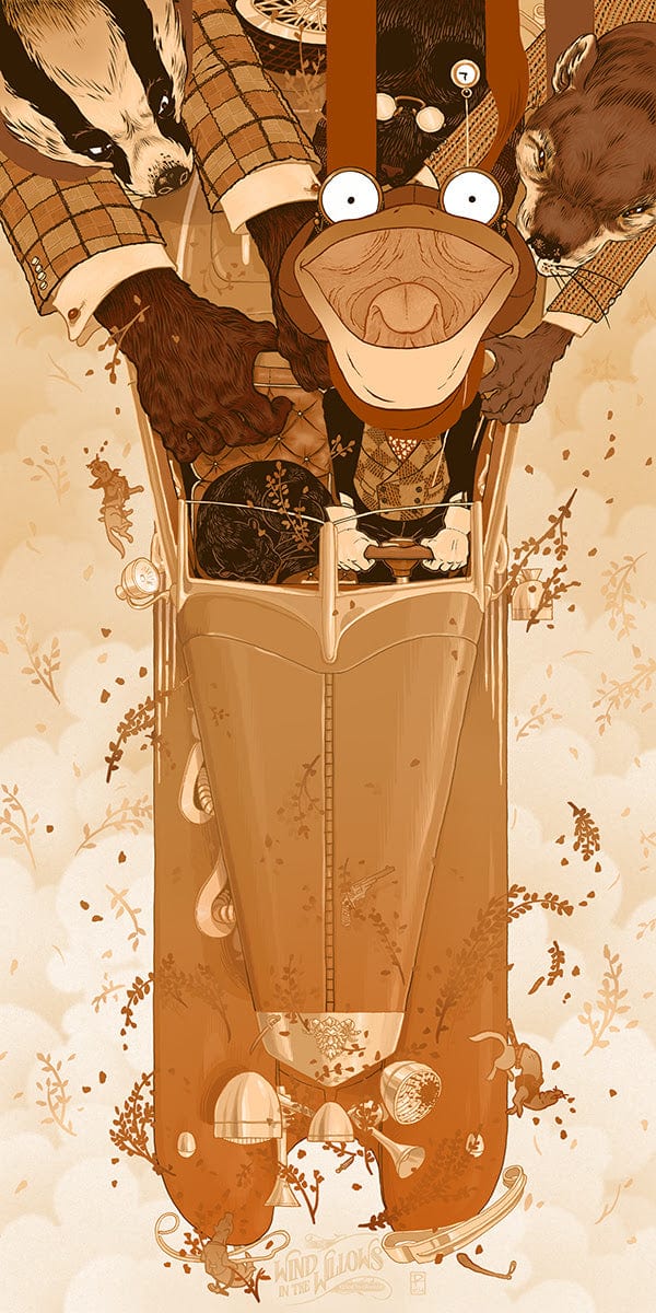Black Dragon Press x Mondo #02: The Wind in the Willows Art Print - Limited Edition Home Decor for Living Room, Bedroom & Office
