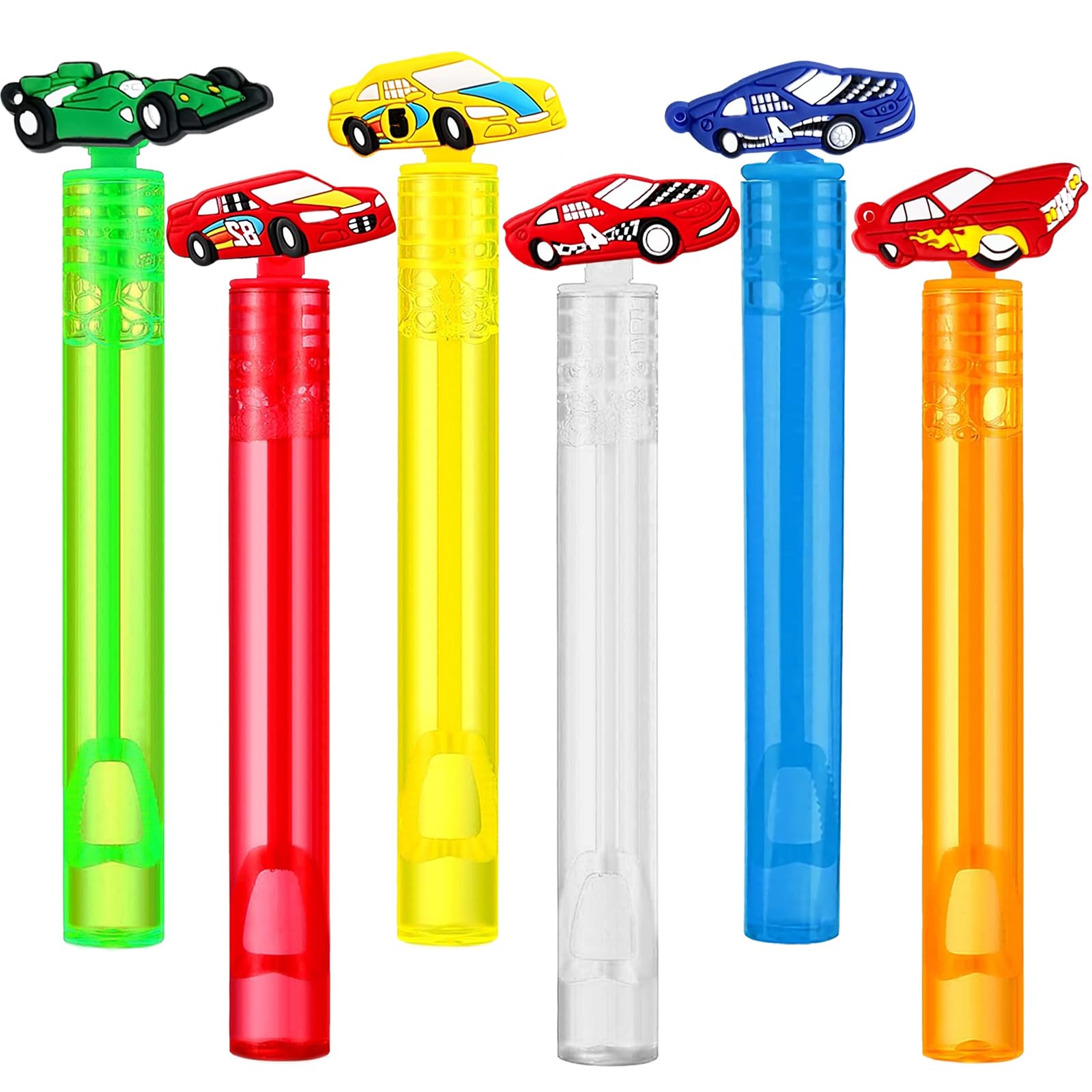 48Pcs Race Car Bubble Wands - Monster Truck Party Favors & Birthday Decorations - Bulk Kids Party Supplies for Race Car Themed Birthday, Baby Shower, Outdoor Events - Fun Bubble Blowers for Summer Activities