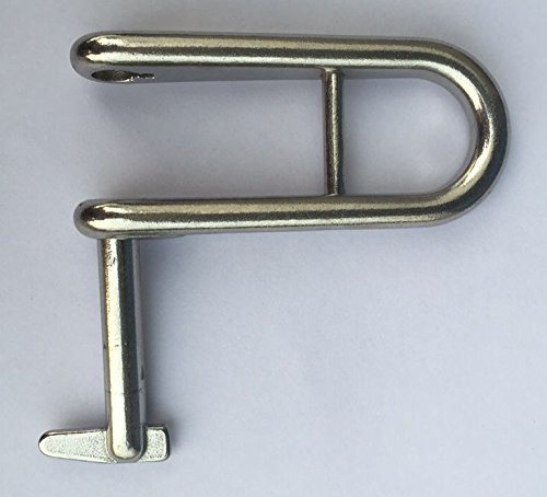 Premium Marine-Grade Stainless Steel Keypin Halyard Flat D Boat Shackle with Bar - Heavy Duty Rigging Hardware for Sailboats, Yachts & Marine Applications