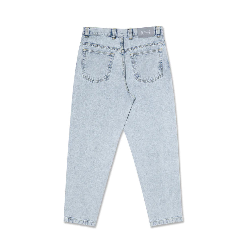 Polar '92 Denim Jeans - Light Blue Wash Vintage High Waisted Straight Leg Jeans for Women | Casual Wear, Street Style, Everyday Outfits
