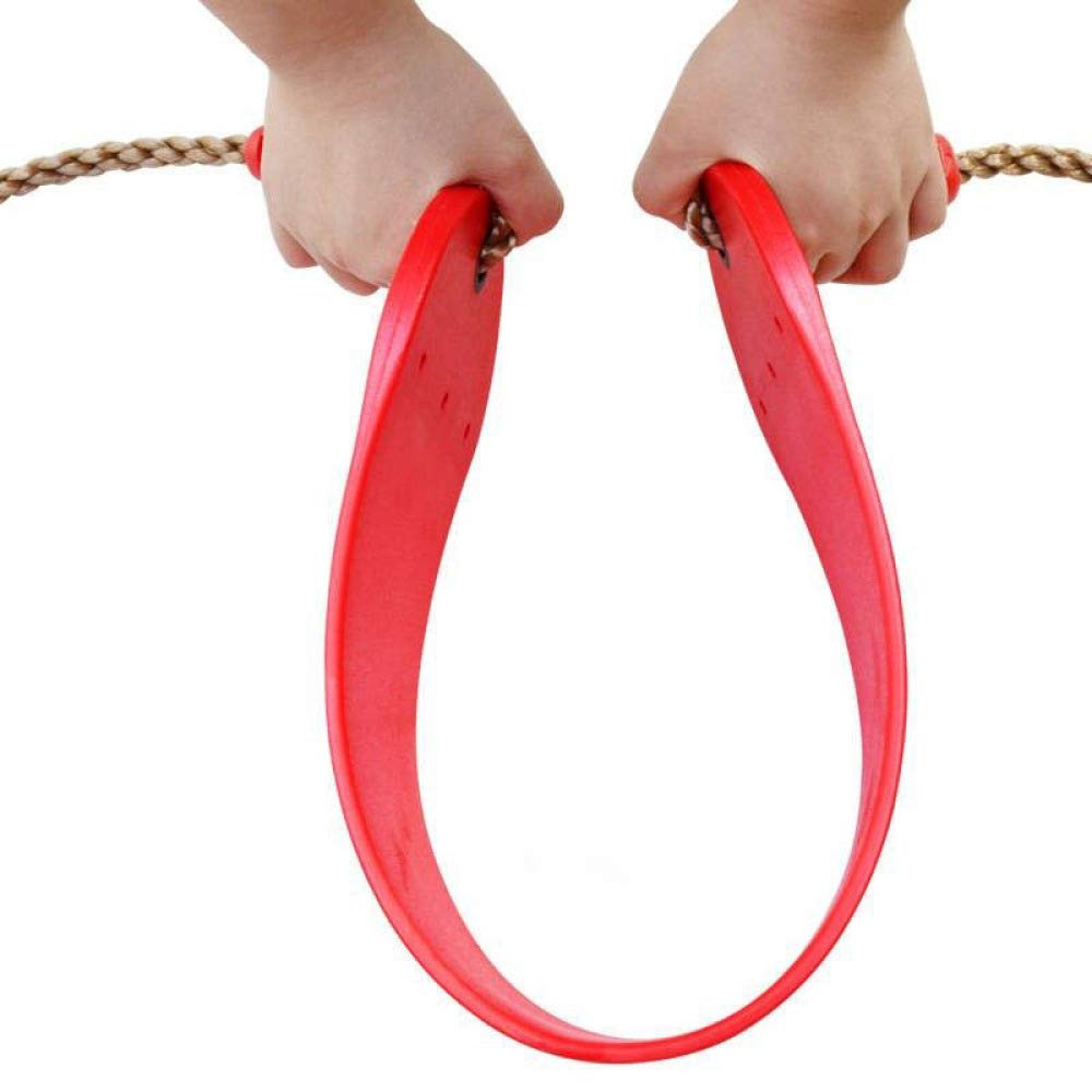 ZCXBHD Kids & Adults Soft Board Swing - Indoor/Outdoor Hanging Chair & Cradle for Home, Garden, Nursery - Red | Perfect for Relaxation, Play & Nursery Decor