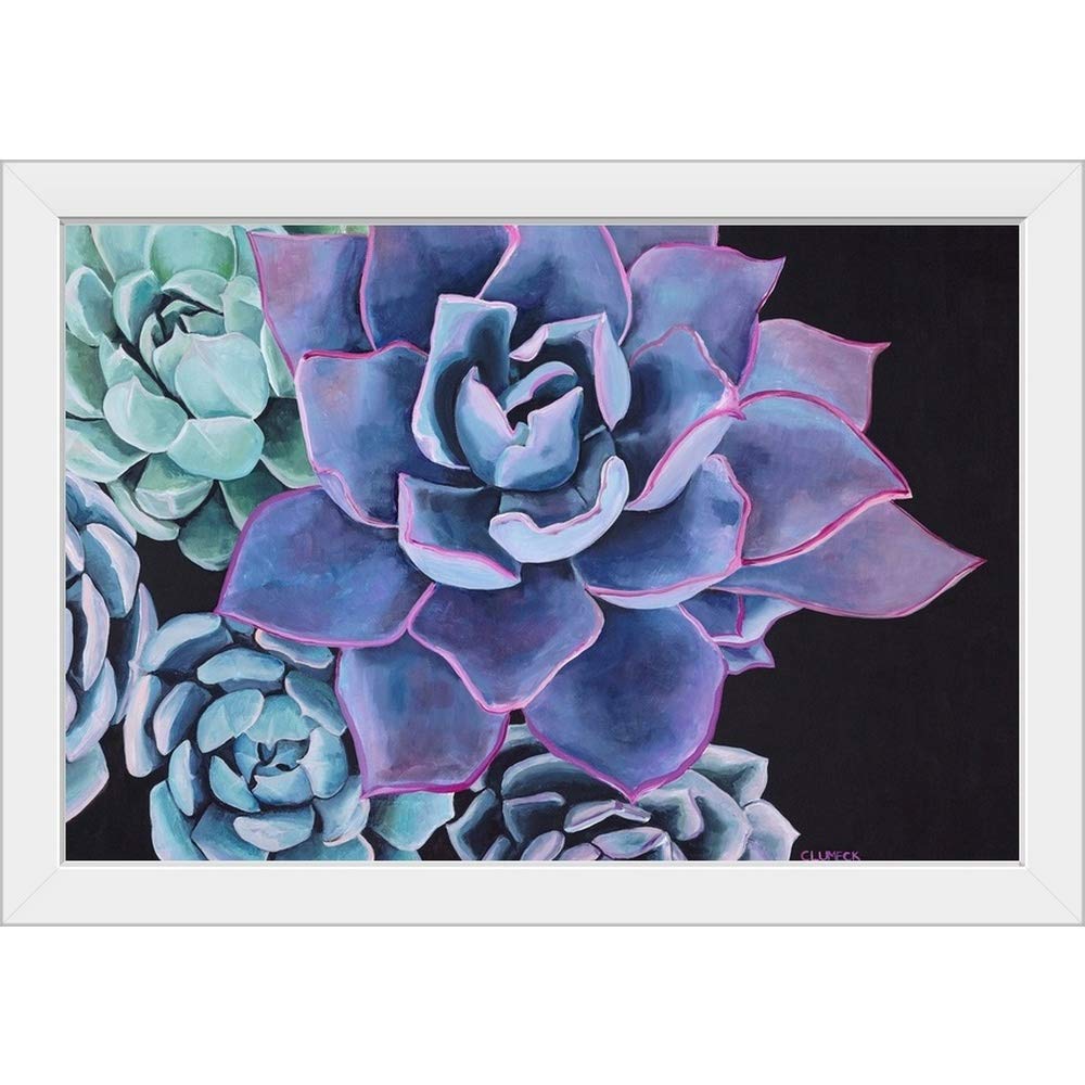 Elegant White Framed Floral Art Print - Home & Office Wall Decor - Perfect for Living Room, Bedroom or Gift Giving